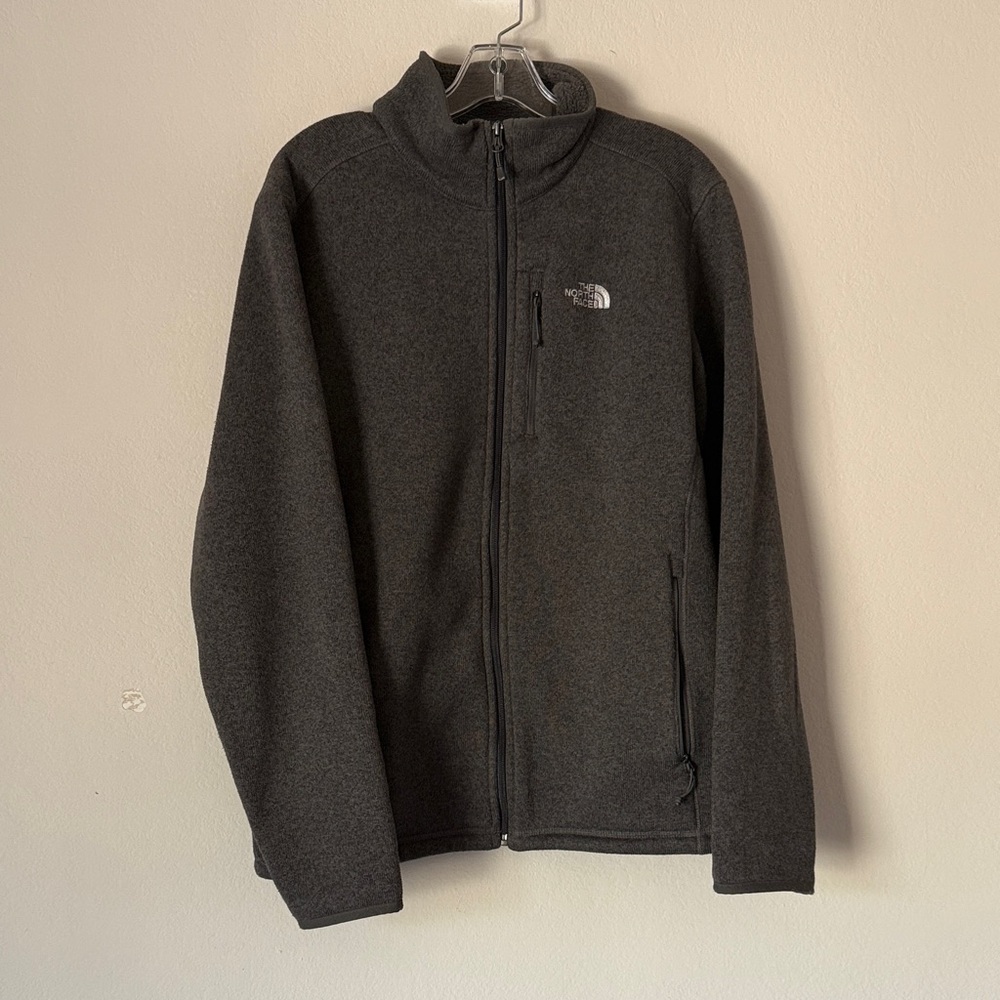 The North Face Men's Zip Up Sweater - Dark Gray
